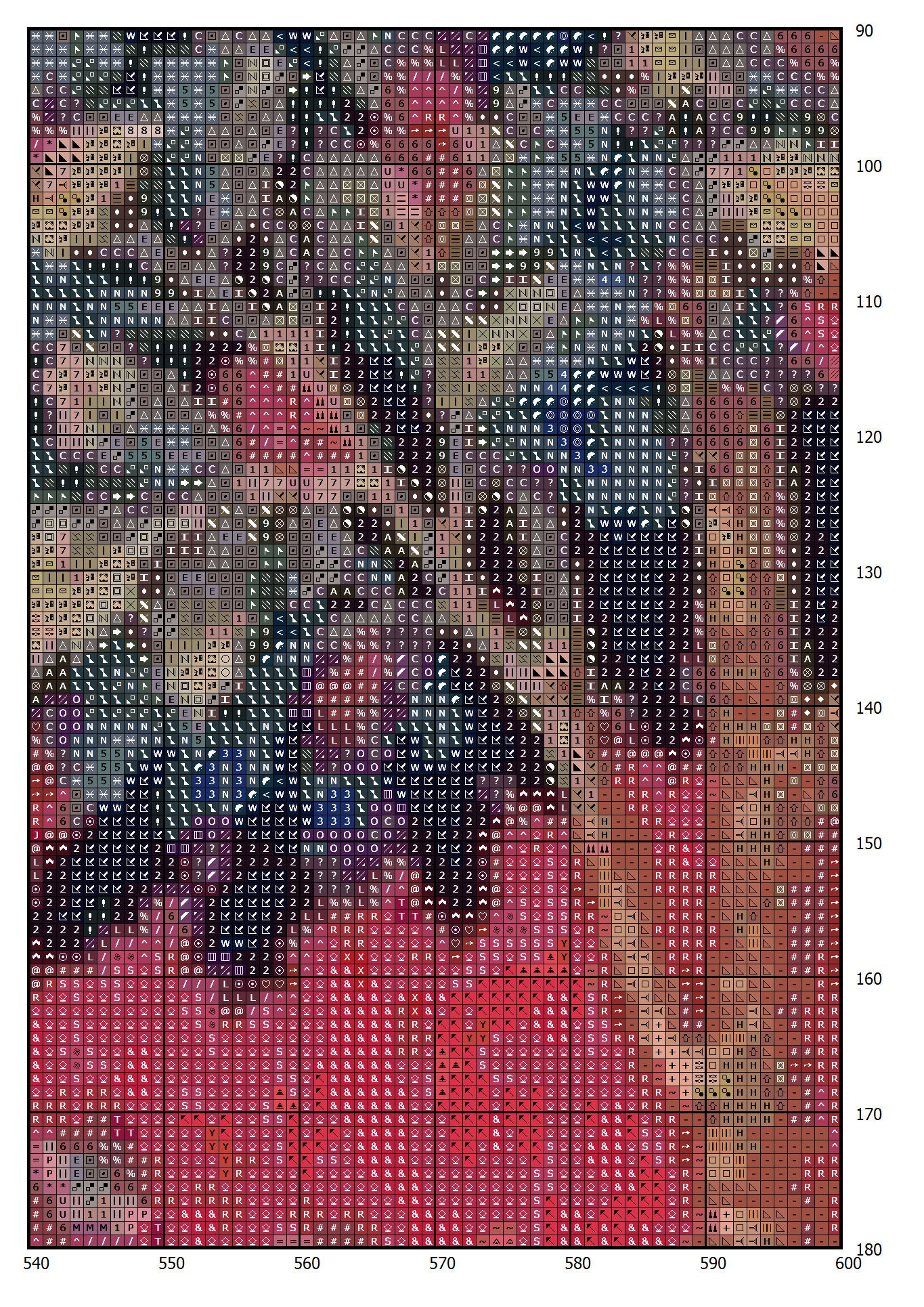 Vintage Cross Stitch Pattern: Lady with Unicorn Tapestry (PDF Pattern) - Image 3