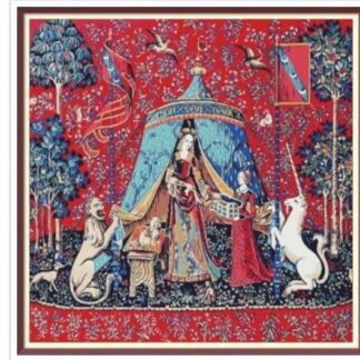 Vintage Unicorn Tapestry Cross Stitch Pattern: 15th Century Art (PDF Pattern)
