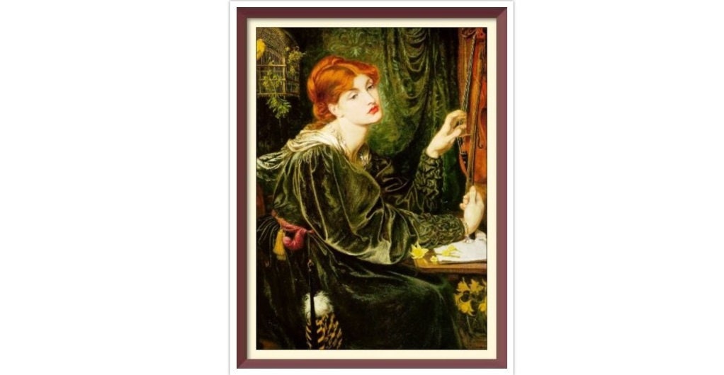 Vintage Veronica Veronese Cross Stitch Pattern: Rossetti Art (PDF Pattern)