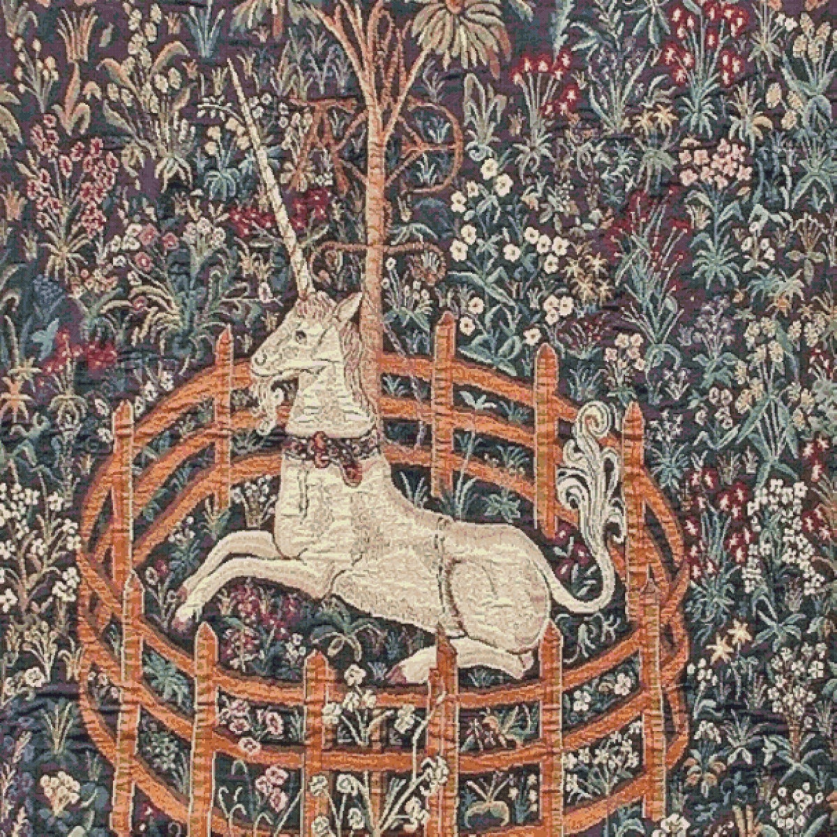 Vintage Unicorn Tapestry Cross Stitch Pattern: 15th Century Design (PDF Pattern) - Image 2