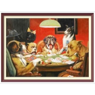Vintage Dogs Playing Poker Cross Stitch Pattern - Coolidge 1903 (PDF Pattern)