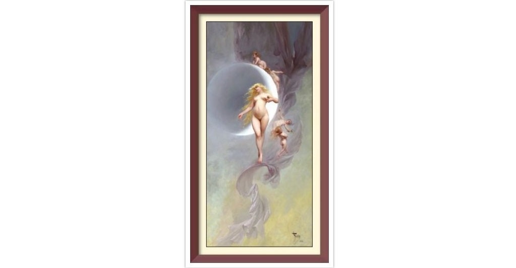 Vintage Venus Cross Stitch Pattern: Luis Ricardo Falero Fine Art (PDF Pattern)
