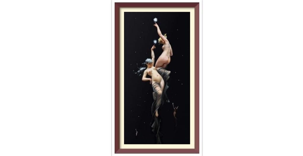 Vintage 'Reaching for the Stars' Cross Stitch Pattern: Falero Art (PDF)