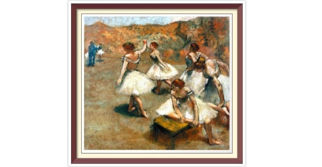 Degas Dancers Cross Stitch Pattern: Vintage Art (PDF Pattern)