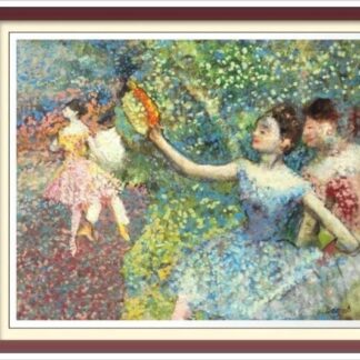 Degas Ballerina Cross Stitch Pattern: Vintage Art (PDF Download)