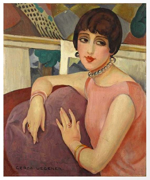 Lili Elbe Portrait: Vintage Cross Stitch Pattern (PDF Download) - Image 2