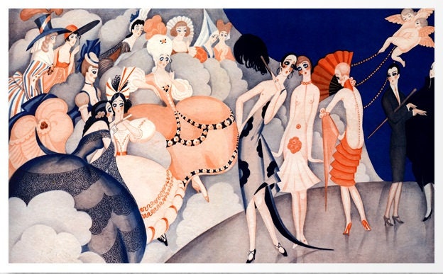Gerda Wegener Fashion Show Cross Stitch Pattern (PDF Download) - Image 2