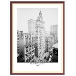 Gillender Building Cross Stitch Pattern: Retro New York 1900 (PDF)
