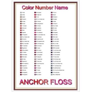 Anchor Thread Color Chart: Cross Stitch Inventory (PDF)