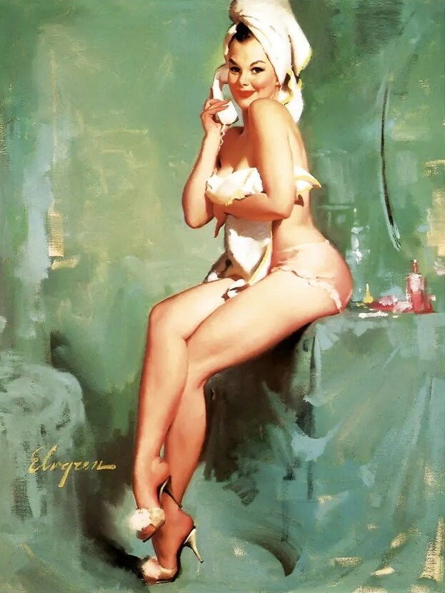 Vintage Pin Up Girl - Cross Stitch Pattern Counted PDF - Full Cross Stitches - 4 Sizes - Image 2