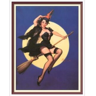 Vintage Pin Up Girl - Cross Stitch Pattern Counted PDF - Full Cross Stitches - 4 Sizes