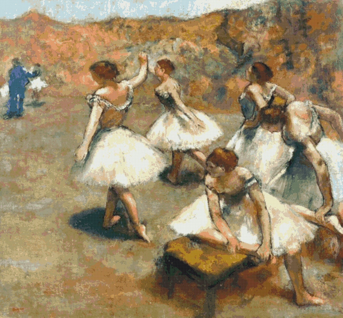 Degas Dancers Cross Stitch Pattern: Vintage Art (PDF Pattern) - Image 2