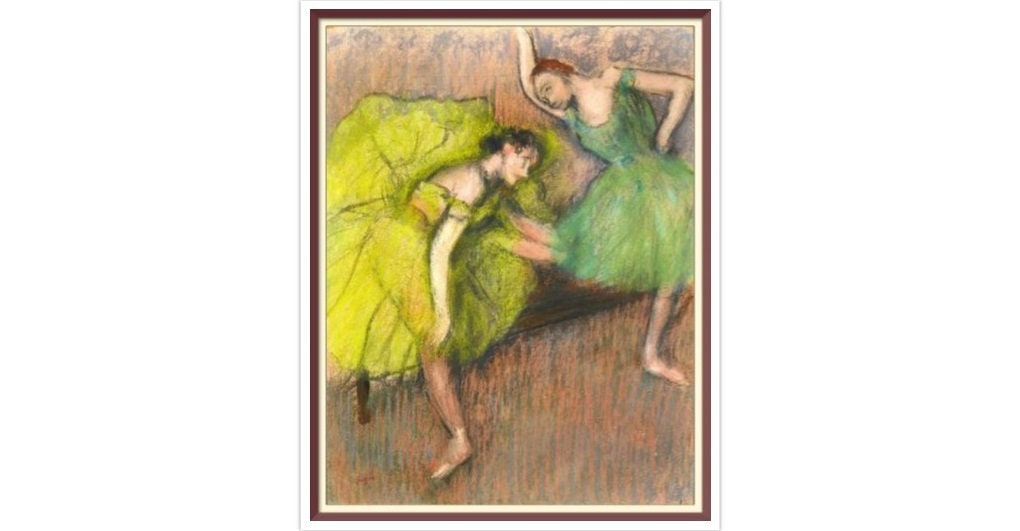 Degas Dancers Cross Stitch Pattern: Vintage Art (PDF Download)