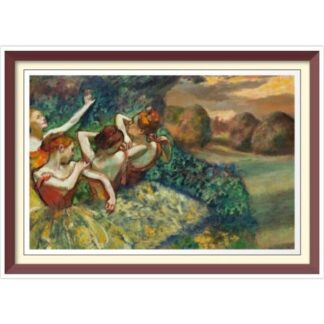 Degas 'Four Dancers' Vintage Cross Stitch Pattern (PDF)