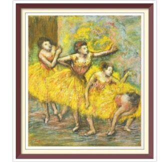 Degas 'Four Dancers' Vintage Cross Stitch Pattern (PDF)