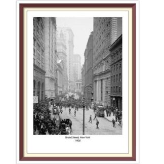 Vintage Broad Street, New York Cross Stitch Pattern (PDF)