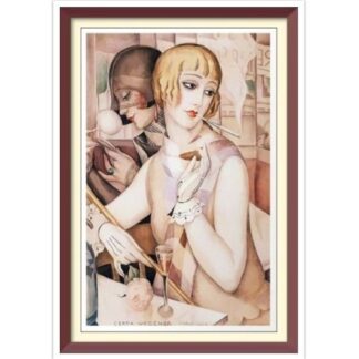Gerda Wegener's Aperitif: Vintage Cross Stitch Pattern (PDF)