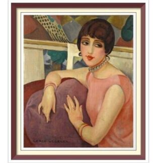 Lili Elbe Portrait: Vintage Cross Stitch Pattern (PDF Download)