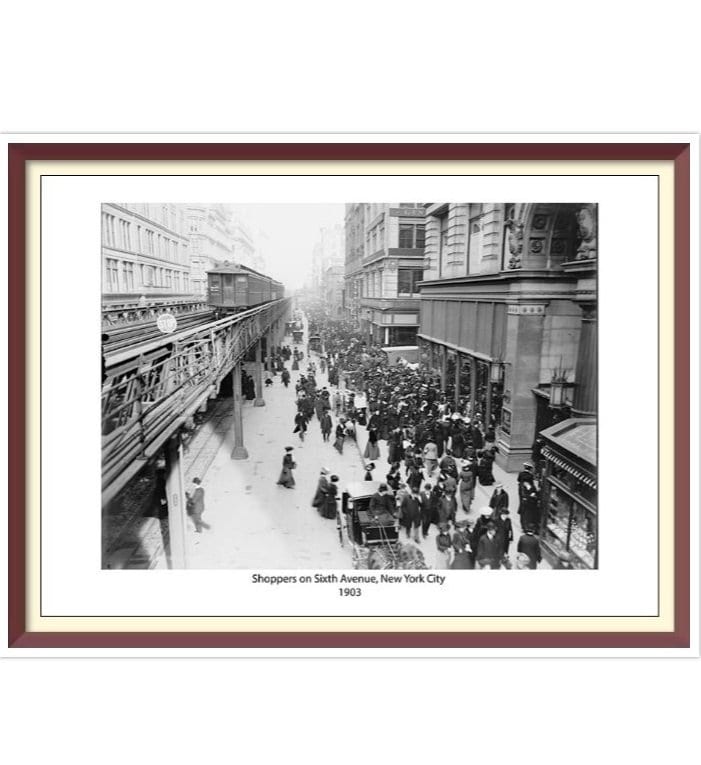 Vintage NYC Cross Stitch Pattern: Retro Sixth Avenue (PDF Download)