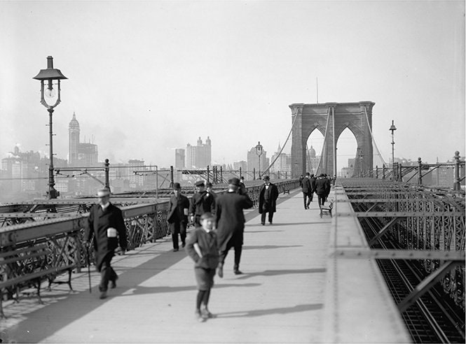 Brooklyn Bridge Cross Stitch Pattern: Retro New York 1903 (PDF) - Image 2