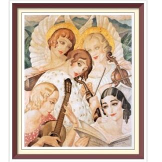 Gerda Wegener's Bach Cross Stitch Pattern: Vintage Art (PDF Pattern)