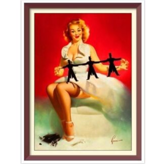Vintage Pin Up Girl - Cross Stitch Pattern Counted PDF - Full Cross Stitches - 4 Sizes