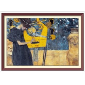 Klimt Music Cross Stitch Pattern: Vintage Art (PDF Download)