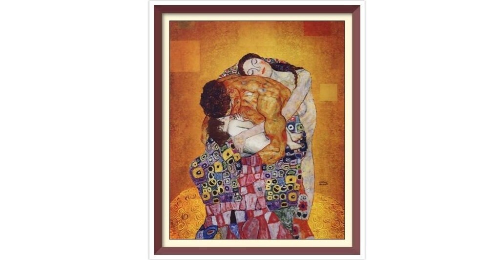 Gustav Klimt's 'The Family' Vintage Cross Stitch Pattern (PDF)