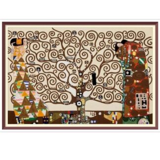 Tree of Life Cross Stitch Pattern: Gustav Klimt Vintage Art (PDF)