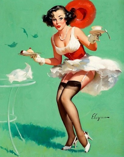 Vintage Pin Up Girl - Cross Stitch Pattern Counted PDF - Full Cross Stitches - 4 Sizes - Image 2