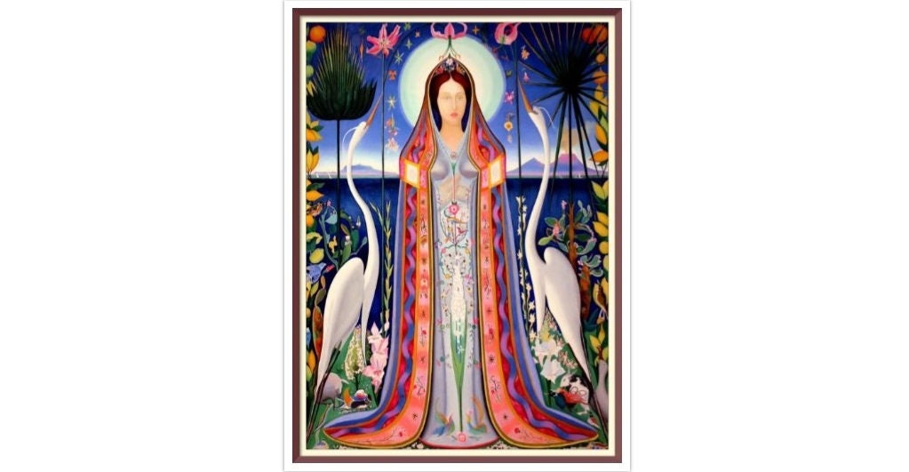 Joseph Stella Purissima Cross Stitch Pattern: Vintage Art (PDF Download)