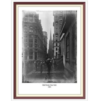 Wall Street New York 1901 Vintage Cross Stitch Pattern (PDF)
