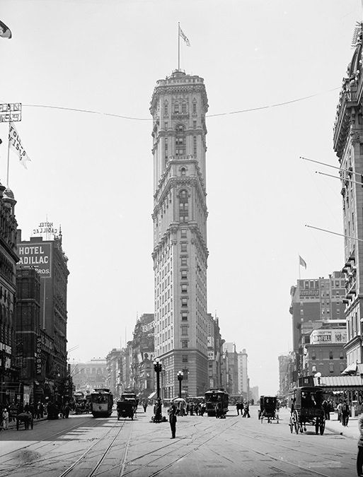 Times Building, New York 1908, Vintage Cross Stitch Pattern (PDF) - Image 2