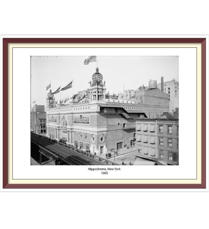 Hippodrome New York 1905: Vintage Cross Stitch Pattern (PDF)