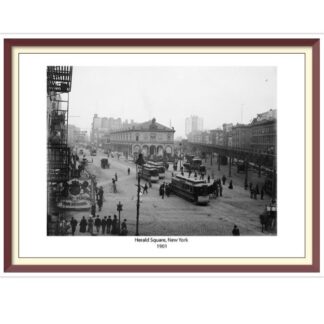 Brooklyn Bridge Cross Stitch Pattern: Retro New York 1905 (PDF)