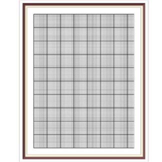 A Sheet for Creating a Cross Stitch Scheme - Grid Paper - Graphic Paper - A4 & Letter - PDF