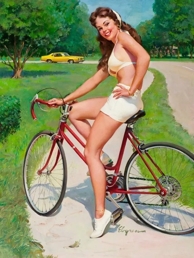Vintage Pin Up Girl - Cross Stitch Pattern Counted PDF - Full Cross Stitches - 4 Sizes - Image 2