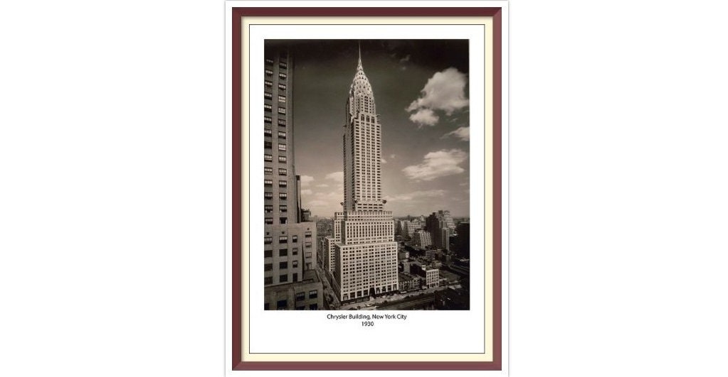 Chrysler Building Cross Stitch Pattern: Retro New York 1930 (PDF)