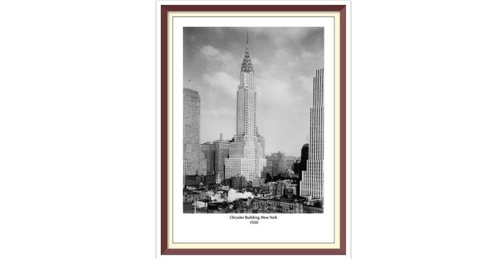 Chrysler Building Cross Stitch Pattern: Retro New York 1930 (PDF)