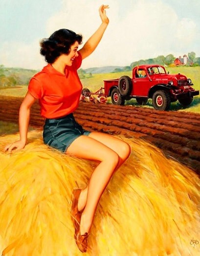Vintage Pin Up Girl - Cross Stitch Pattern Counted PDF - Full Cross Stitches - 4 Sizes - Image 2