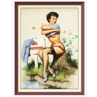 Vintage Pin Up Girl - Cross Stitch Pattern Counted PDF - Full Cross Stitches - 4 Sizes