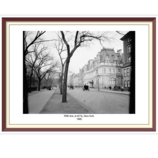Retro New York 1905 Cross Stitch Pattern: Fifth Ave (PDF)