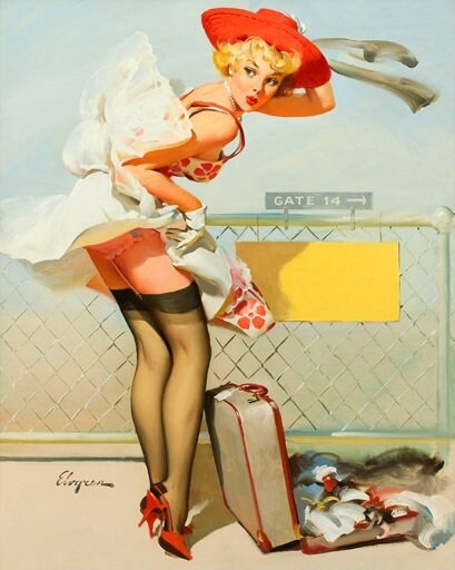 Vintage Pin Up Girl - Cross Stitch Pattern Counted PDF - Full Cross Stitches - 4 Sizes - Image 2