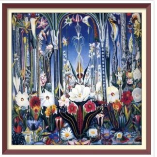 Joseph Stella Flowers Cross Stitch Pattern: Vintage Art (PDF)