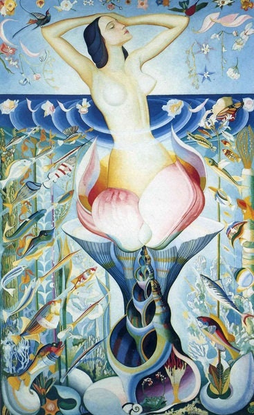 Birth of Venus Cross Stitch Pattern: Joseph Stella Vintage Art (PDF) - Image 2