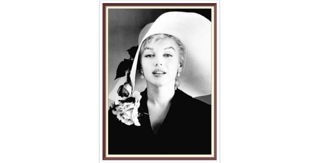 Marilyn Monroe - Cross Stitch Pattern - PDF Counted Vintage Full Cross Stitches - 4 Sizes