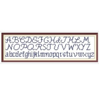Vintage Alphabet Cross Stitch Pattern: Counted Letters (PDF Pattern)