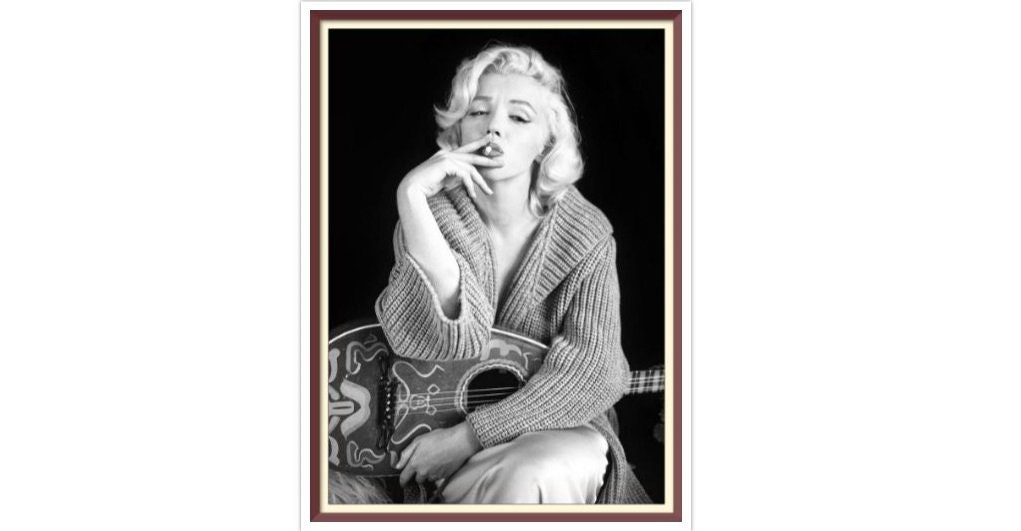 Marilyn Monroe - Cross Stitch Pattern - PDF Counted Vintage Full Cross Stitches - 4 Sizes