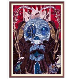 Cross Stitch Pattern Stained Glass PDF Counted Vintage Full Cross Stitches 4 Sizes