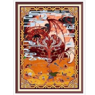 Cross Stitch Pattern Stained Glass PDF Counted Vintage Full Cross Stitches 4 Sizes
